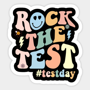 Rock The Test Testday Sticker